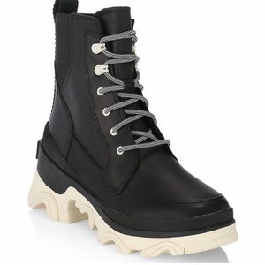 Sorel Brex Leather Lace Up Boots Waterproof Size 7 New